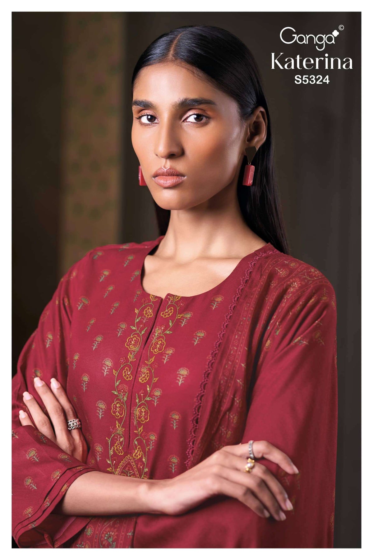 Ganga Fashion Katerina 5324 Pure Wool Pashmina Salwar Suit