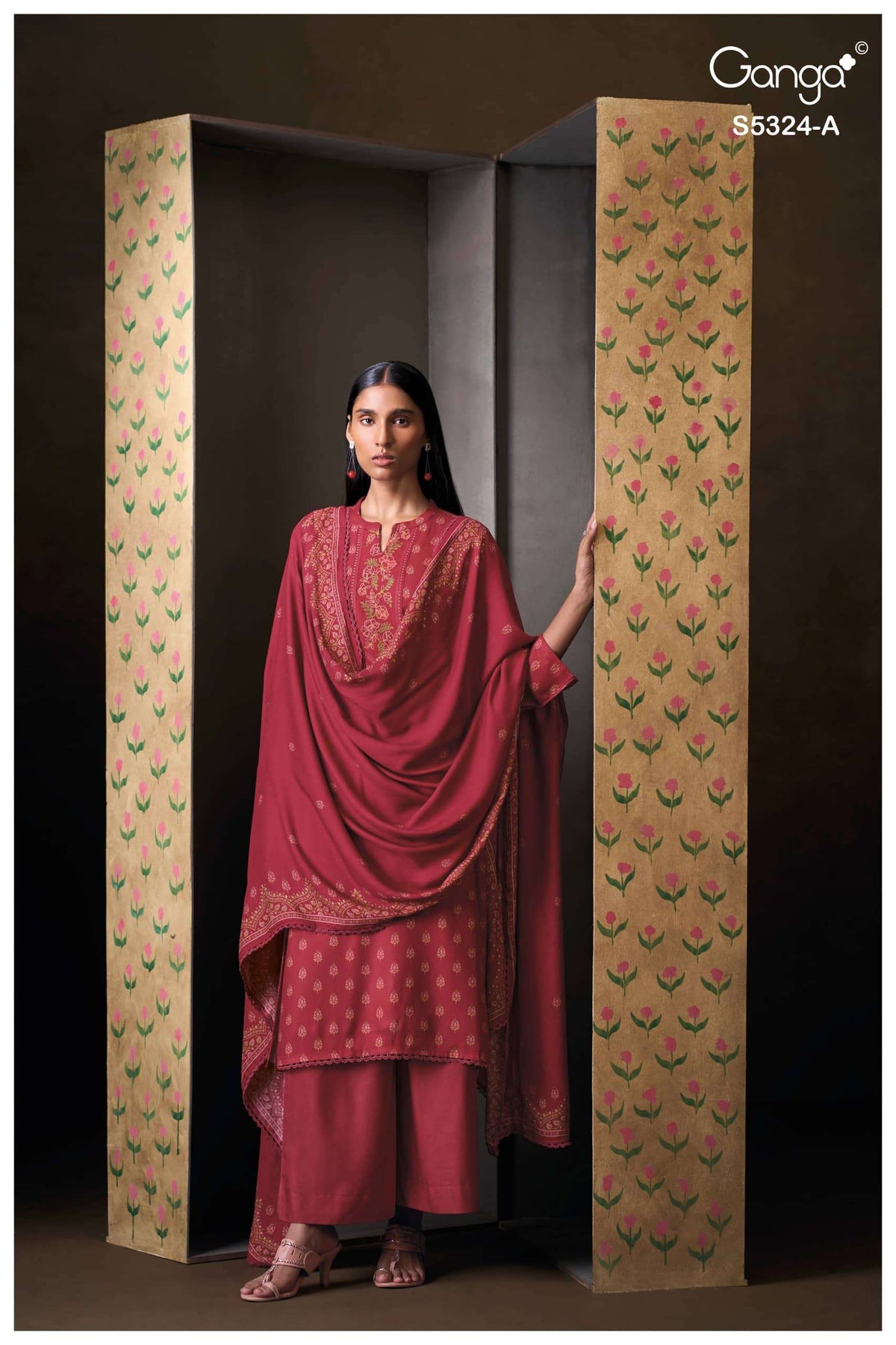 Ganga Fashion Katerina 5324 Pure Wool Pashmina Salwar Suit
