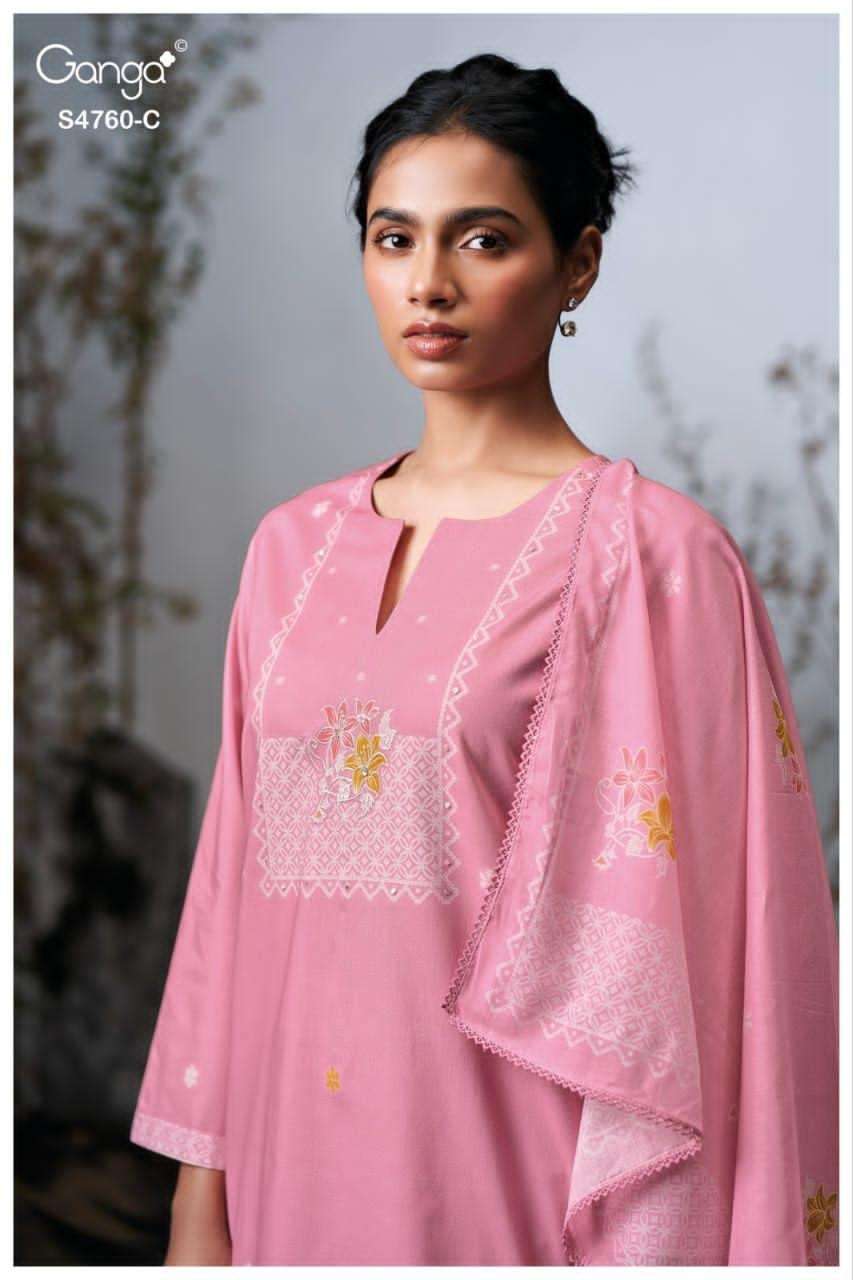 Ganga Fashion Kayel 4760 Cotton Dress Material
