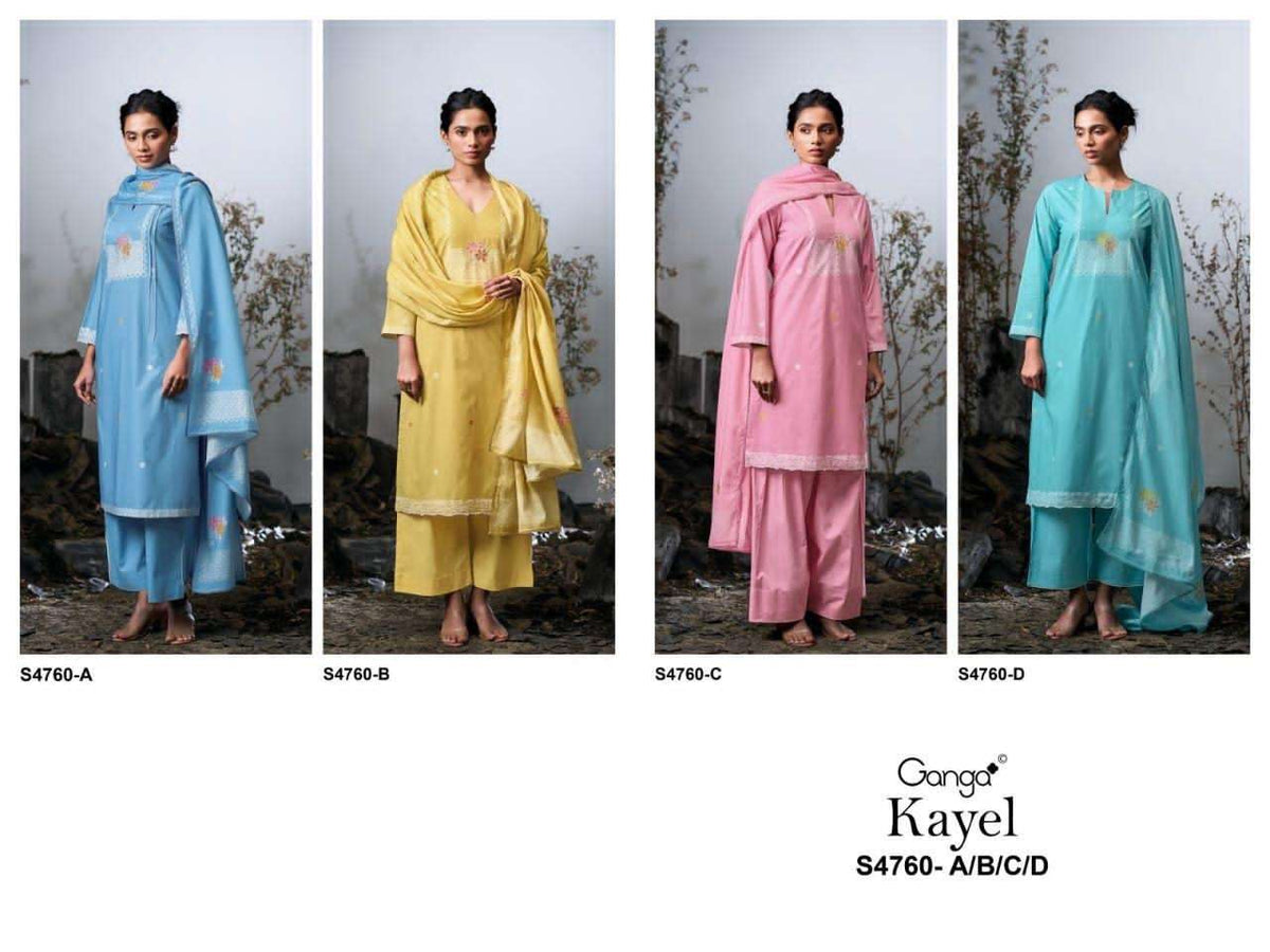 Ganga Fashion Kayel 4760 Cotton Dress Material