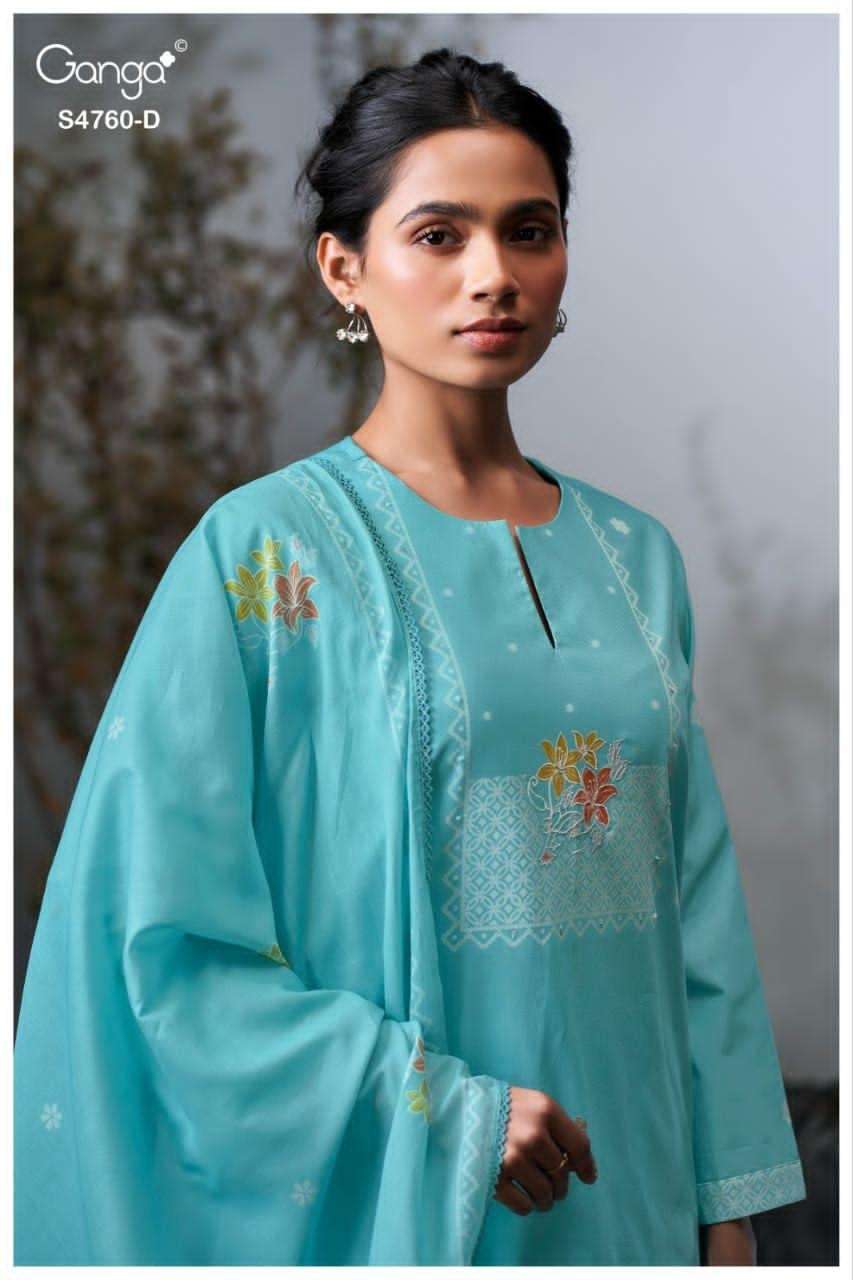 Ganga Fashion Kayel 4760 Cotton Dress Material