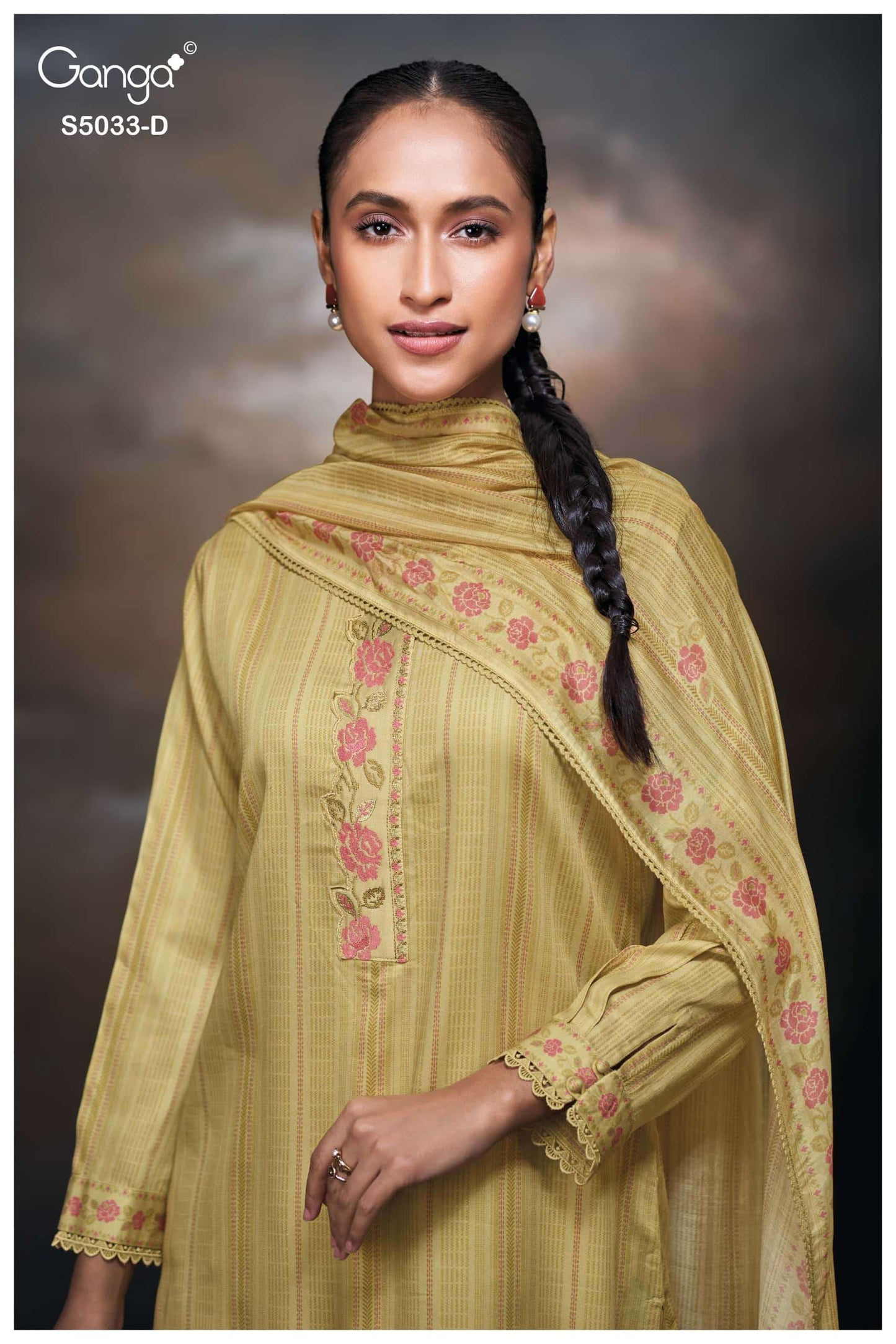 Ganga Fashion Kenzie 5033 Premium Cotton Satin Dress Material