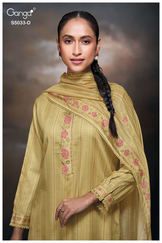Ganga Fashion Kenzie 5033 Premium Cotton Satin Dress Material