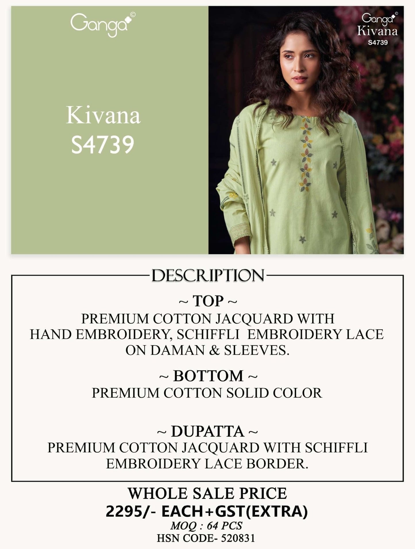 Ganga Fashion Kivana 4739 - Amrah Wholesale