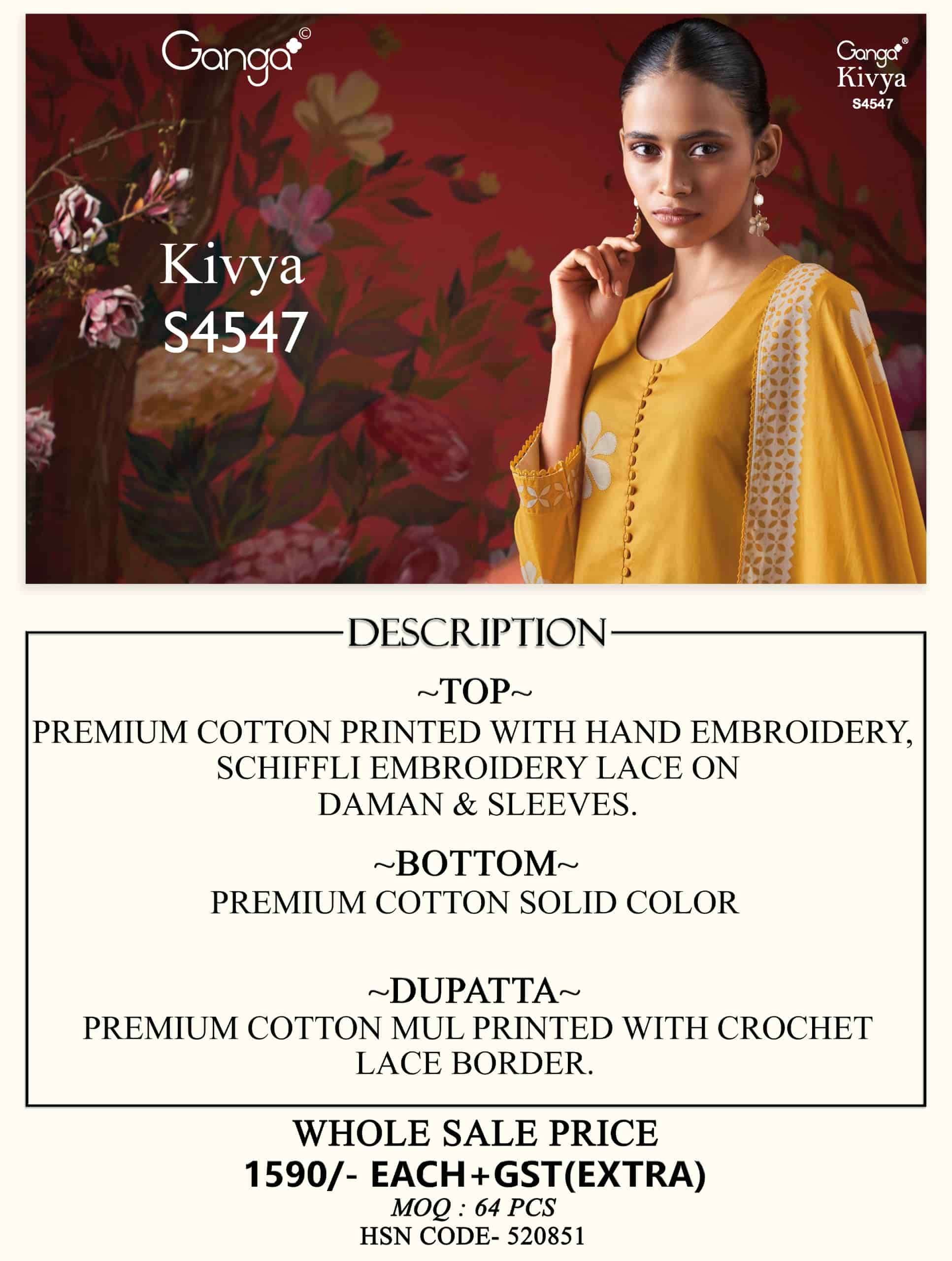 Ganga Fashion Kivya 4547 - Amrah Wholesale