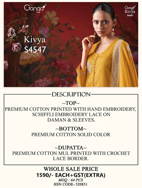Ganga Fashion Kivya 4547 - Amrah Wholesale