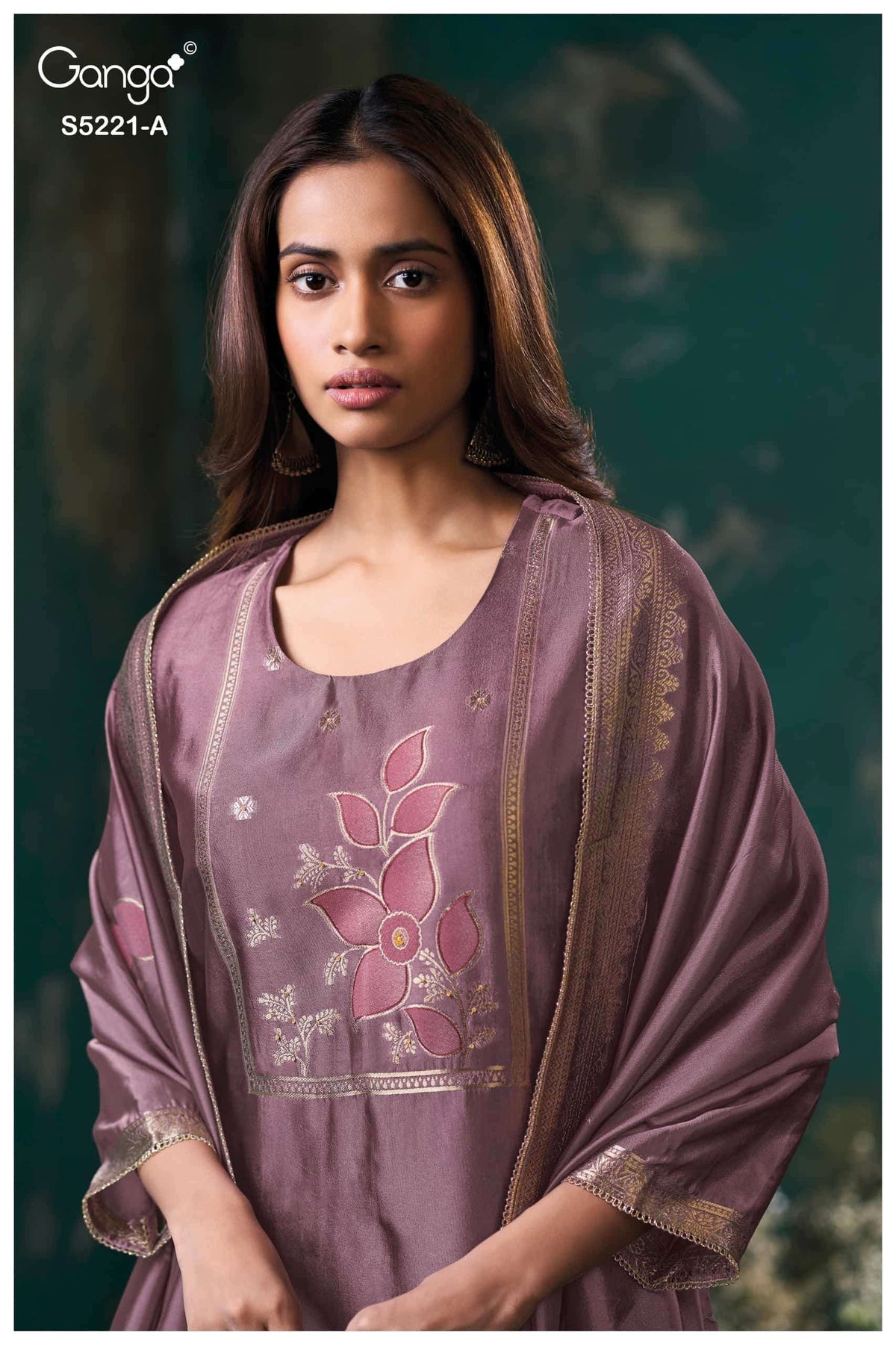 Ganga Fashion Krishvi 5221 Woven Silk Jacquard Designer Dress Material