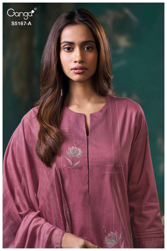 Ganga Fashion Dhiya 5167 Corduroy Embroidered Fancy Dress Material