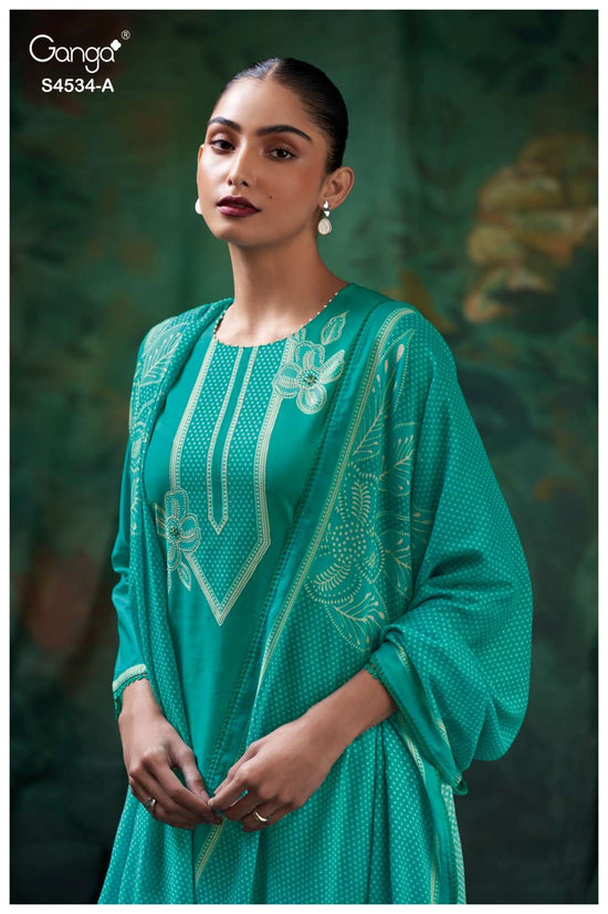 Ganga Fashion Kritvi 4534 Cotton Printed Dress Material Wholesale - Amrah Wholesale