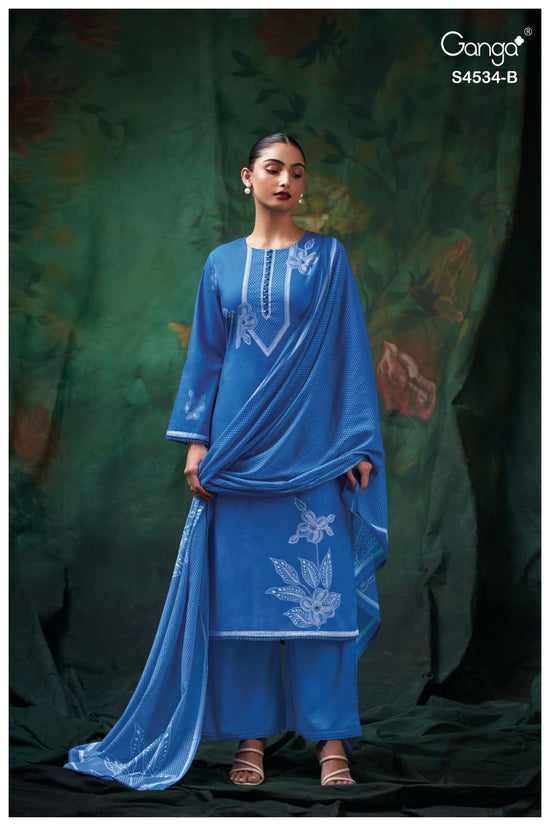 Ganga Fashion Kritvi 4534 Cotton Printed Dress Material Wholesale - Amrah Wholesale