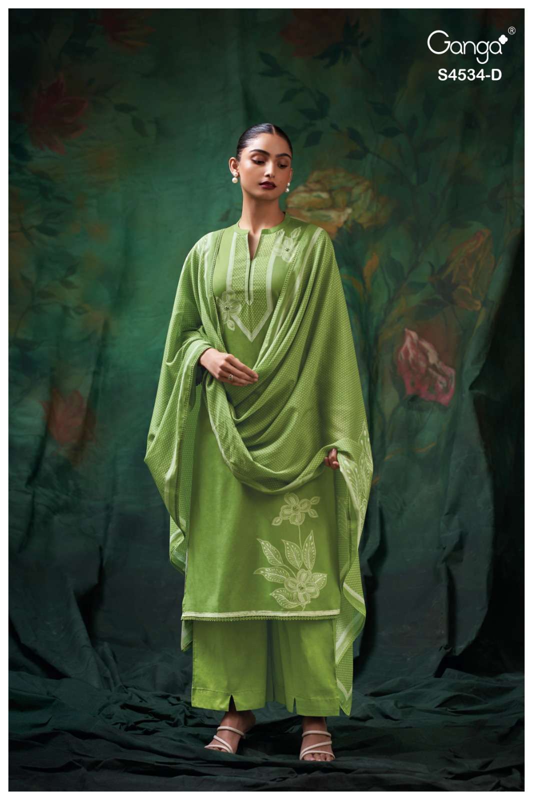 Ganga Fashion Kritvi 4534 Cotton Printed Dress Material Wholesale - Amrah Wholesale