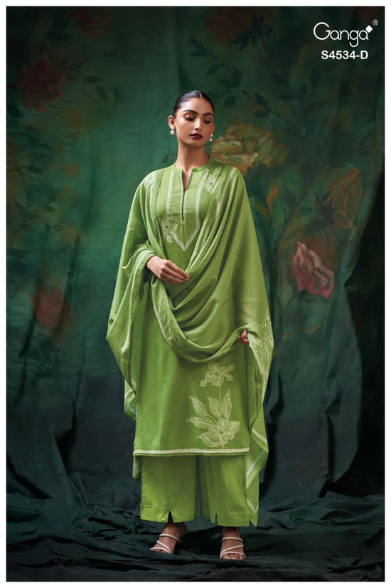 Ganga Fashion Kritvi 4534 Cotton Printed Dress Material Wholesale - Amrah Wholesale