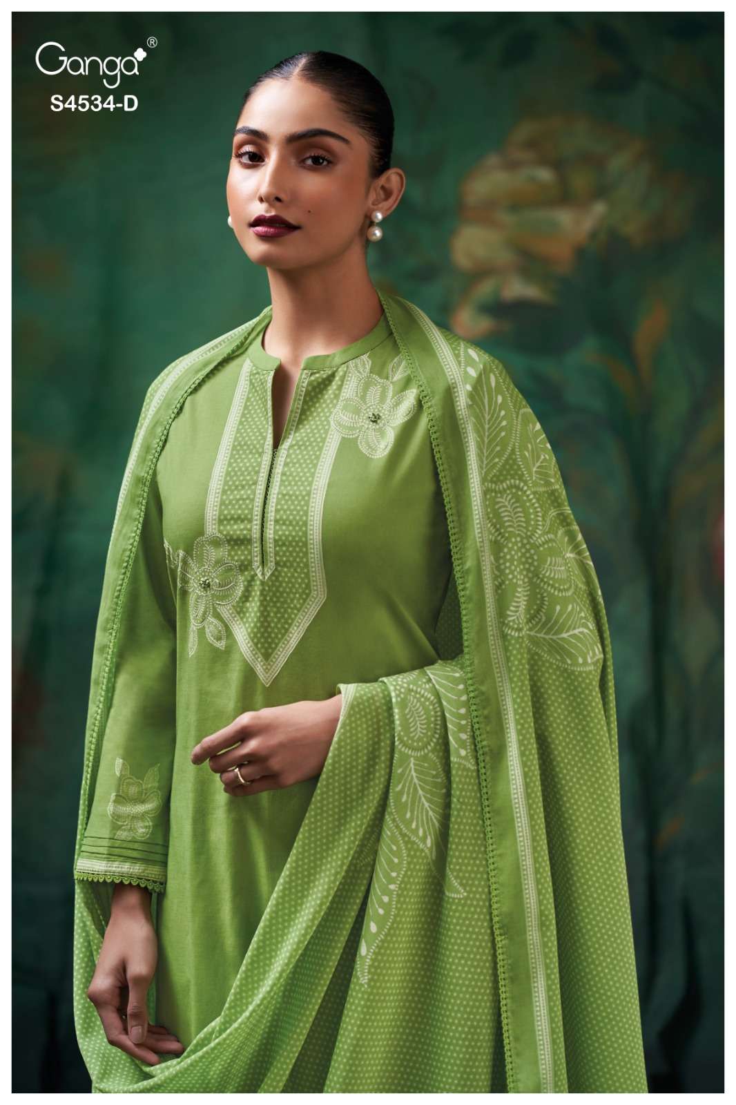 Ganga Fashion Kritvi 4534 Cotton Printed Dress Material Wholesale - Amrah Wholesale