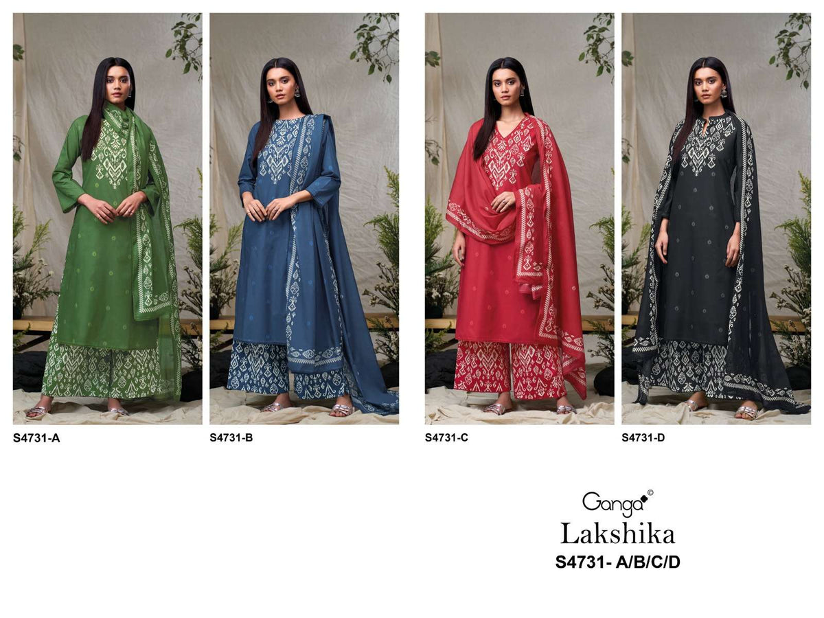 Ganga Fashion Lakshika Cotton Printed Dress Material - Amrah Wholesale