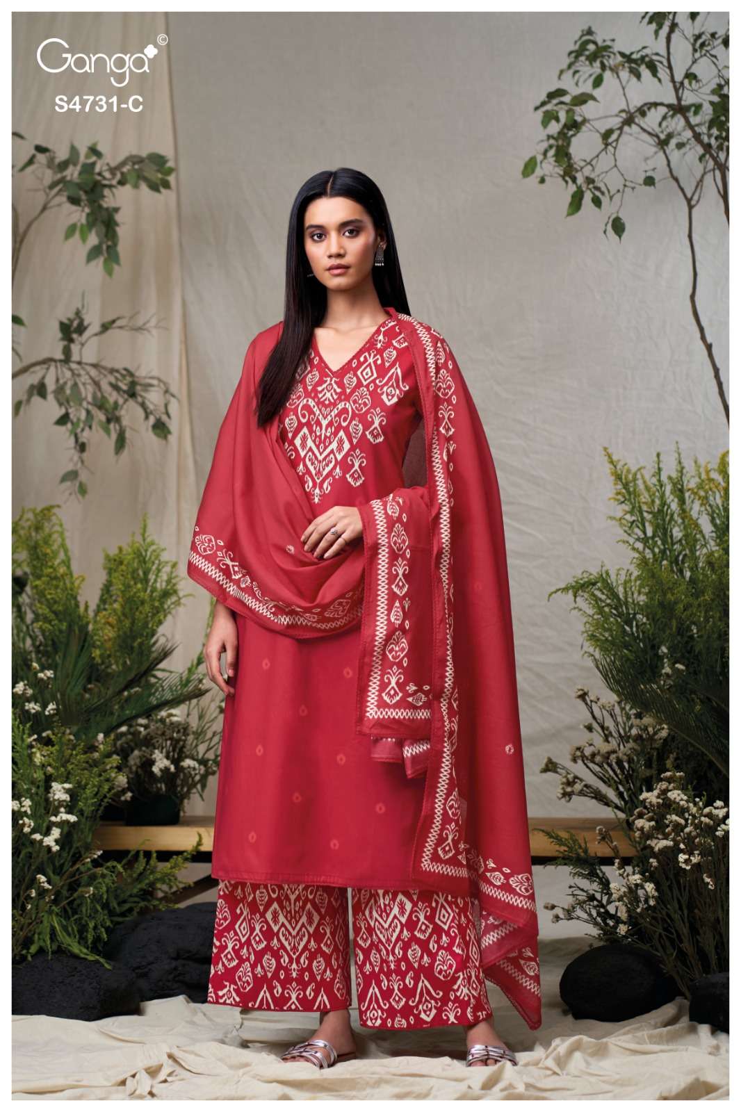 Ganga Fashion Lakshika Cotton Printed Dress Material - Amrah Wholesale