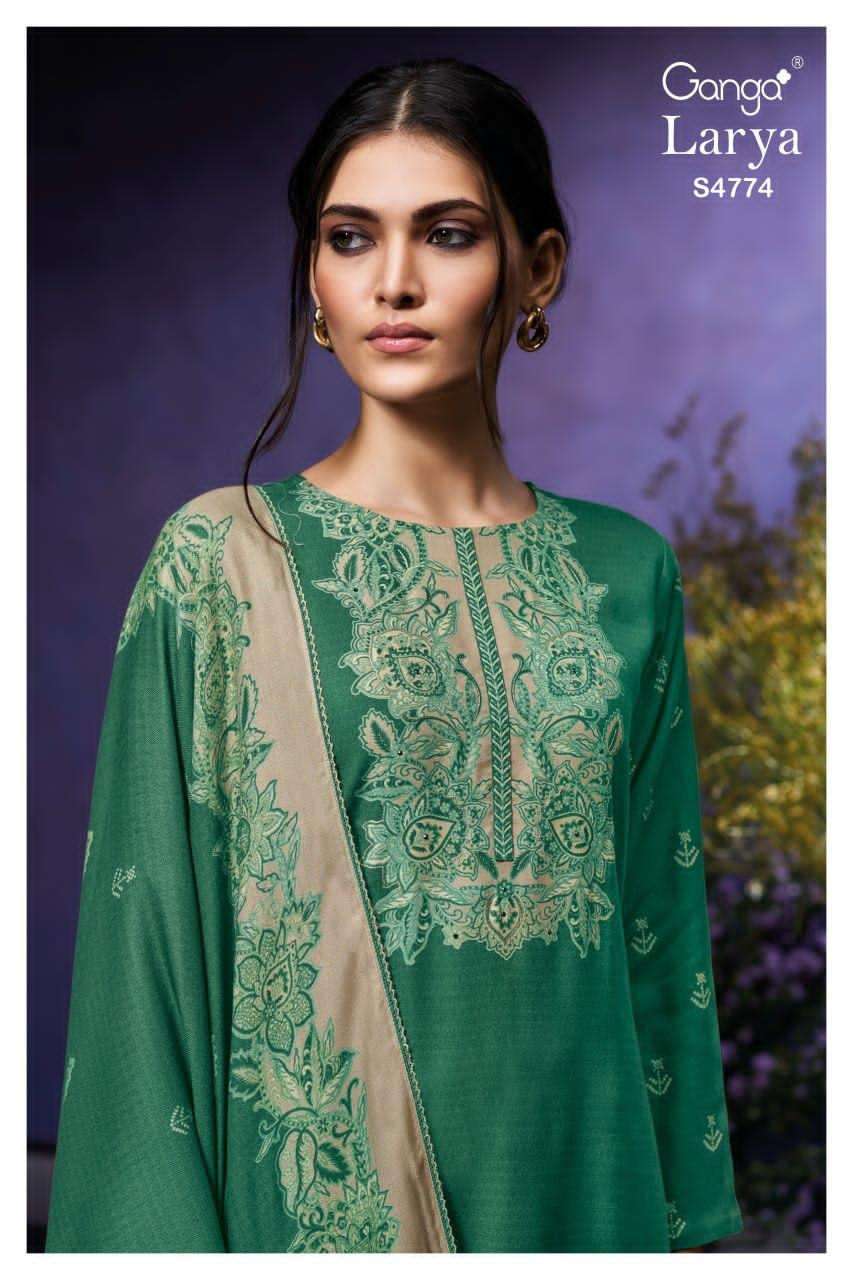 Ganga Fashion Larya 4774 Cotton Dress Material - Amrah Wholesale