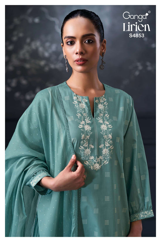 Ganga Fashion Lirien 4853 Premium Cotton Dress Material Collection