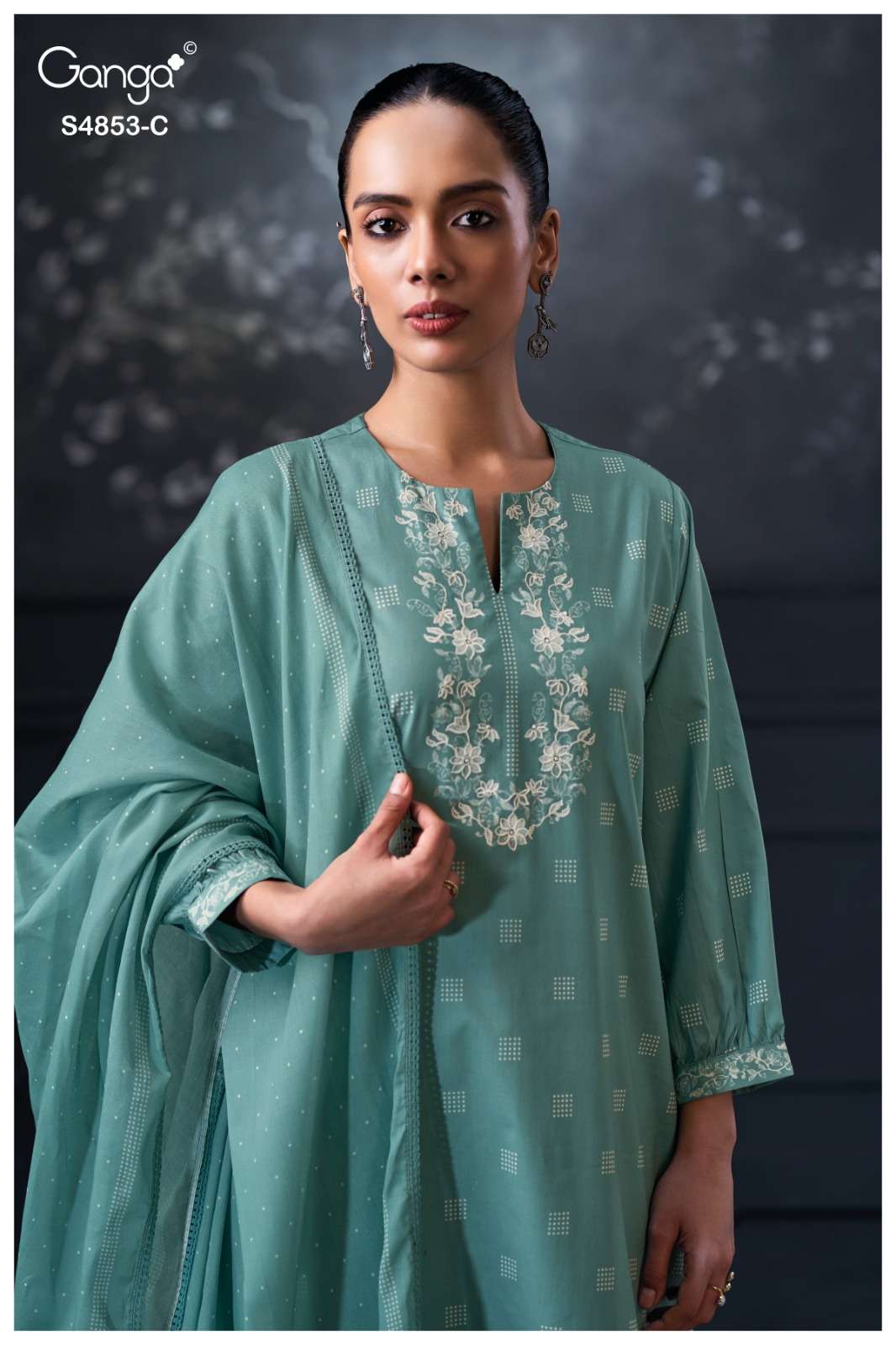 Ganga Fashion Lirien 4853 Premium Cotton Dress Material Collection
