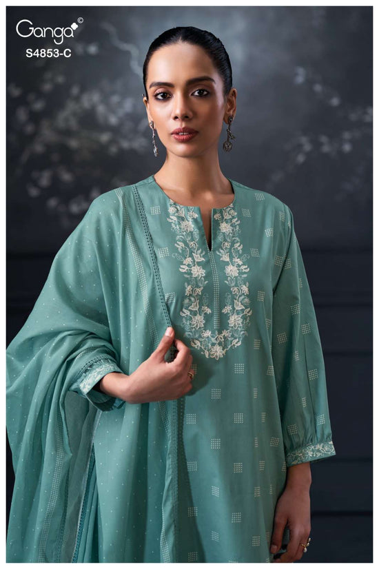Ganga Fashion Lirien 4853 Premium Cotton Dress Material Collection