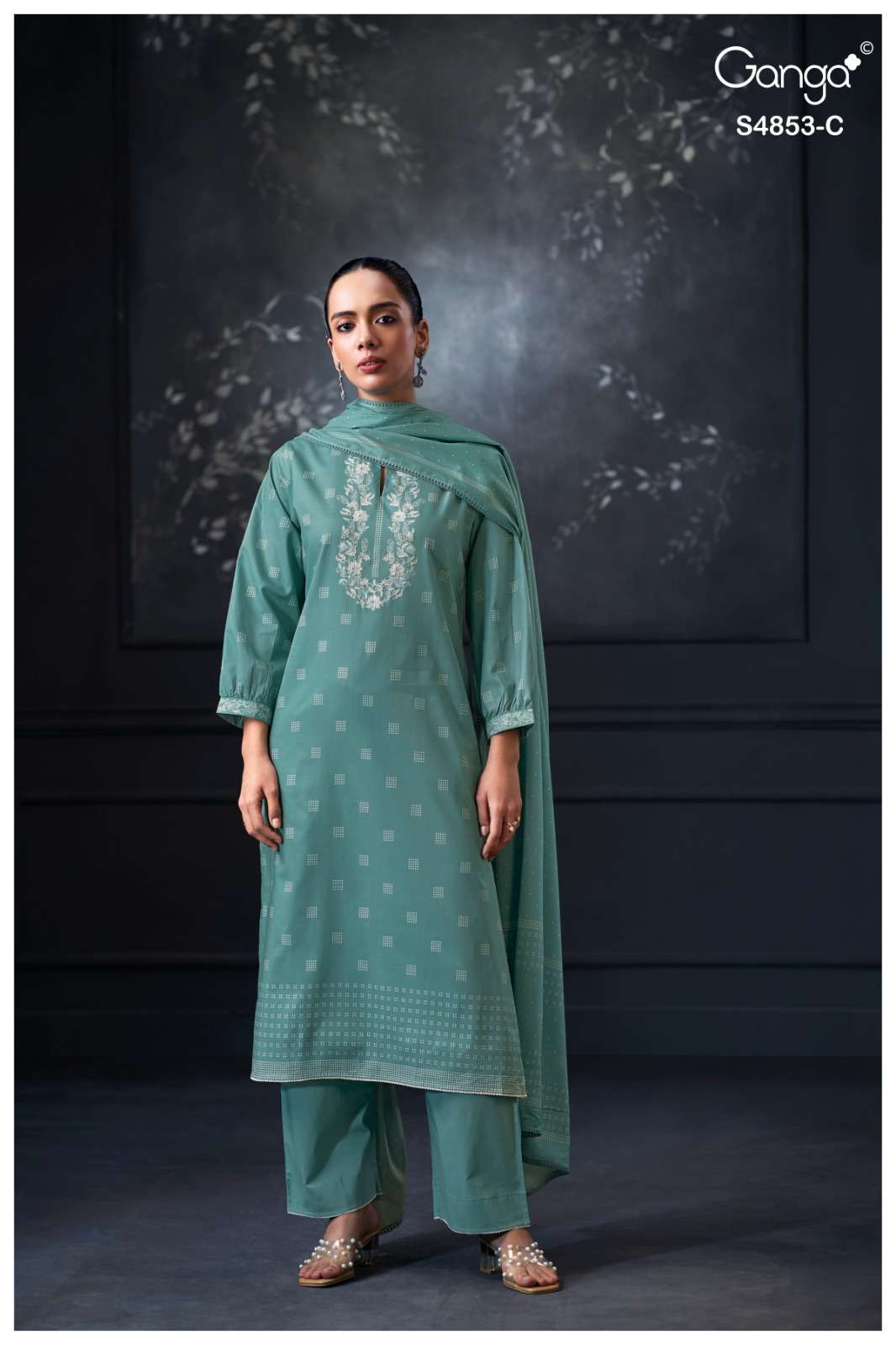 Ganga Fashion Lirien 4853 Premium Cotton Dress Material Collection