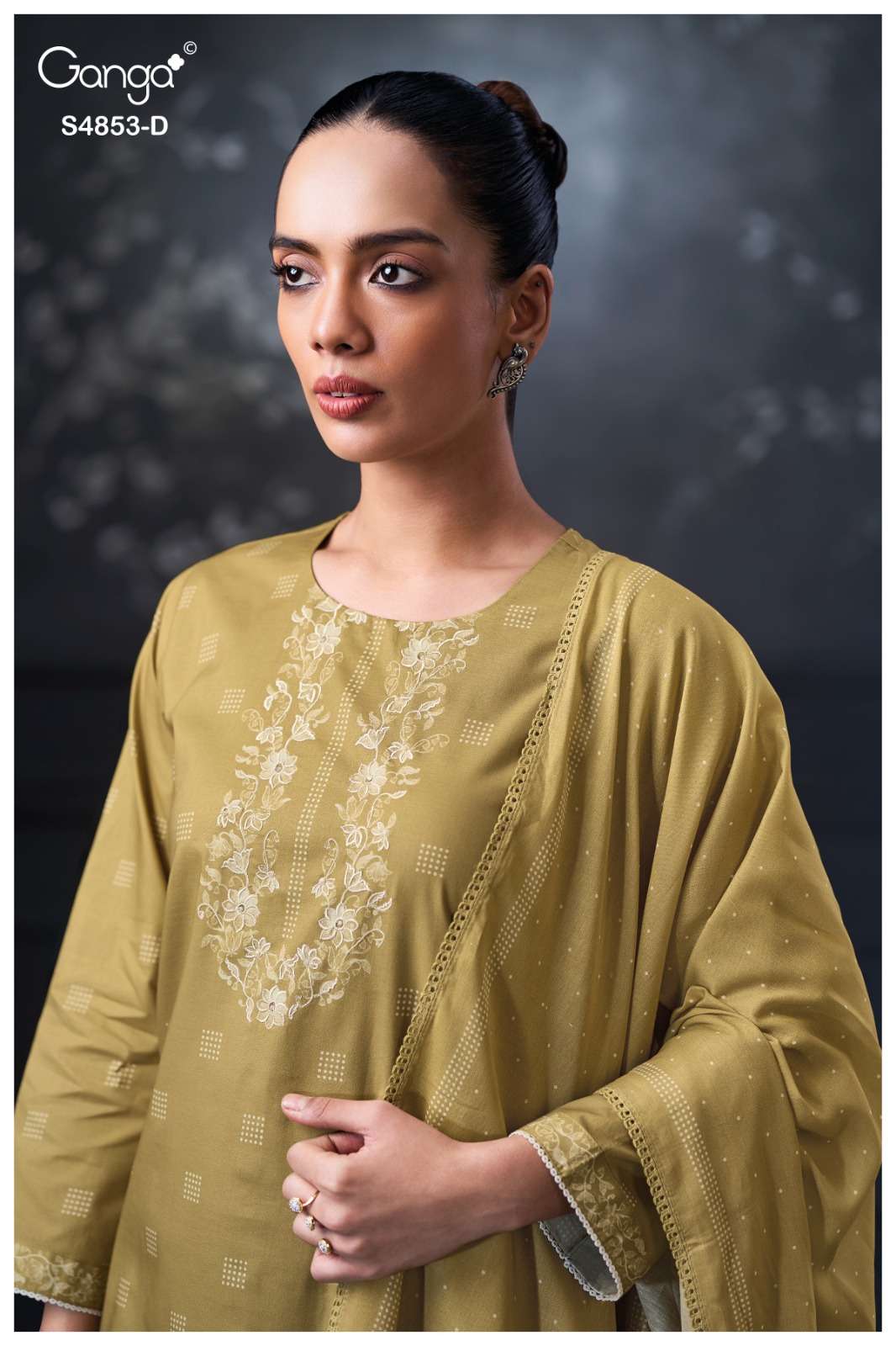 Ganga Fashion Lirien 4853 Premium Cotton Dress Material Collection