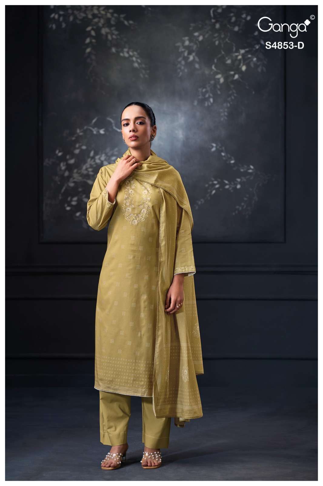 Ganga Fashion Lirien 4853 Premium Cotton Dress Material Collection