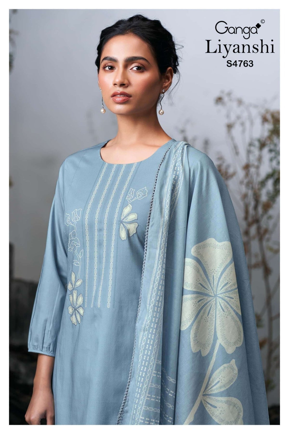 Ganga Fashion Liyanshi 4763 Cotton Dress Material - Amrah Wholesale