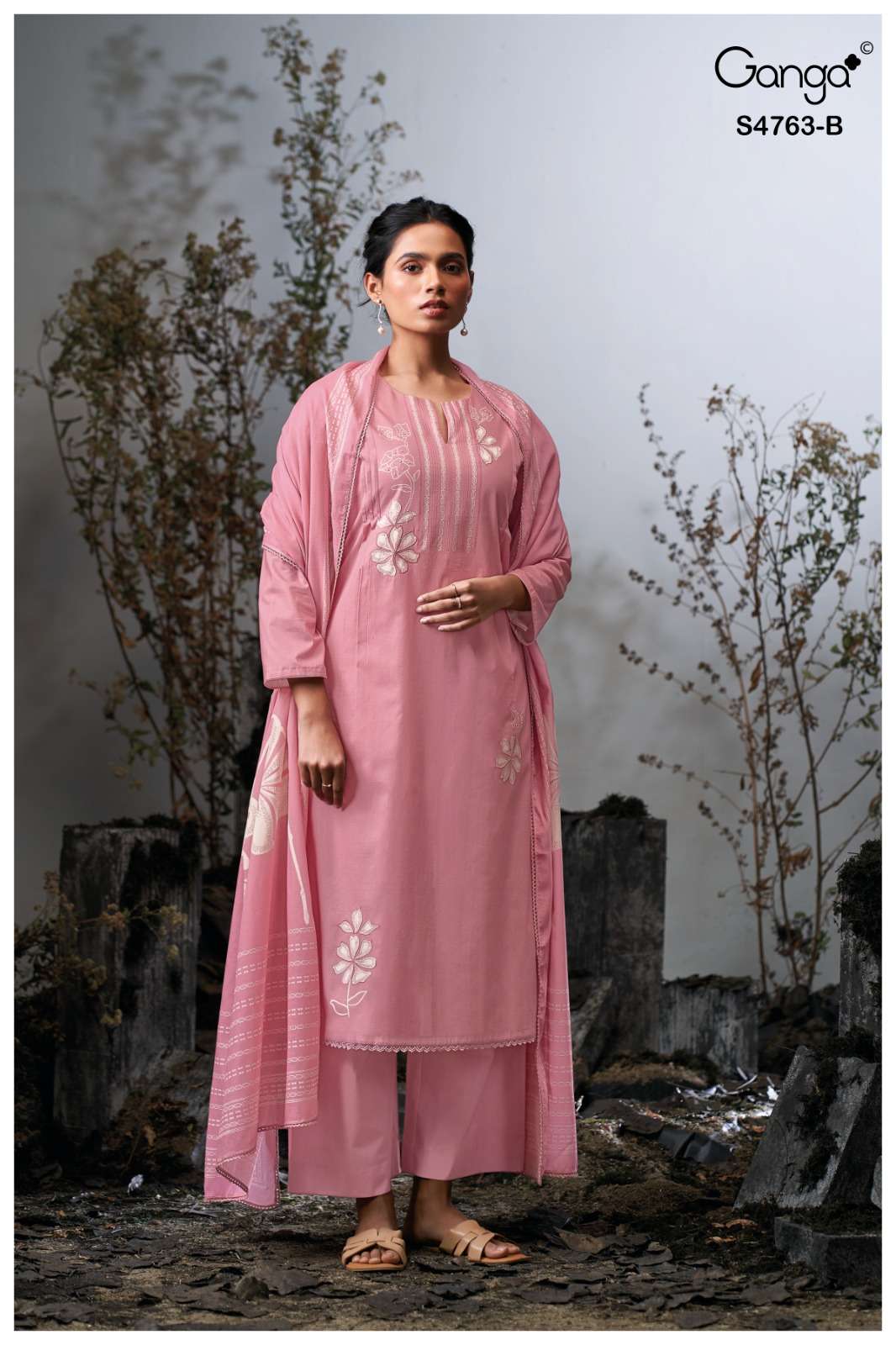 Ganga Fashion Liyanshi 4763 Cotton Dress Material - Amrah Wholesale