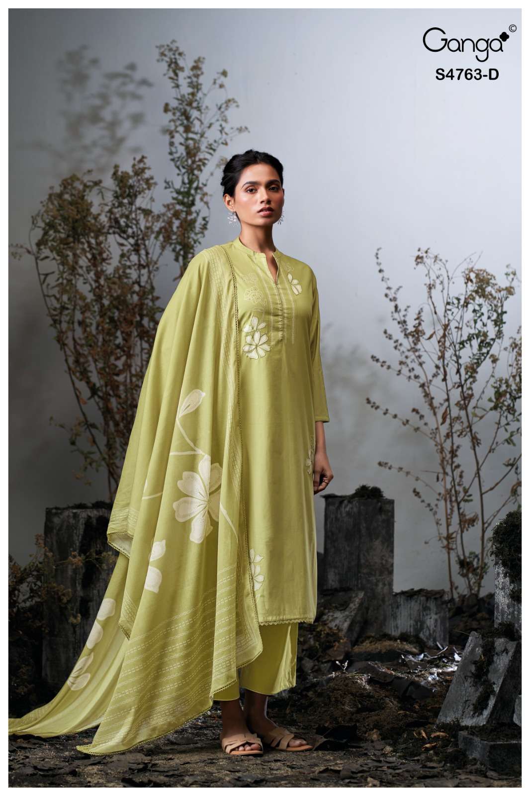 Ganga Fashion Liyanshi 4763 Cotton Dress Material - Amrah Wholesale