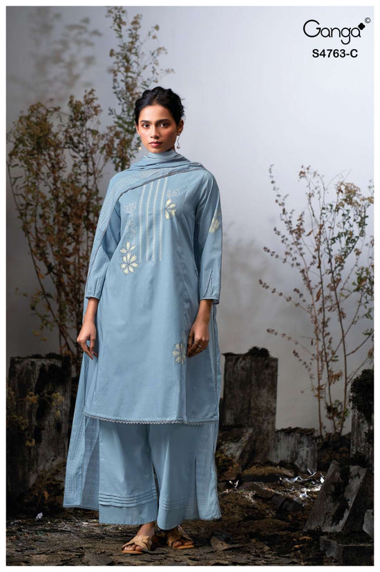 Ganga Fashion Liyanshi 4763 Cotton Dress Material - Amrah Wholesale