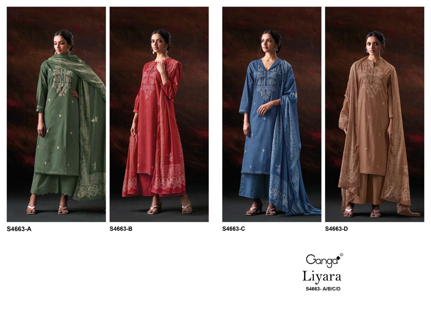 Ganga Fashion Liyara 4663 - Amrah Wholesale