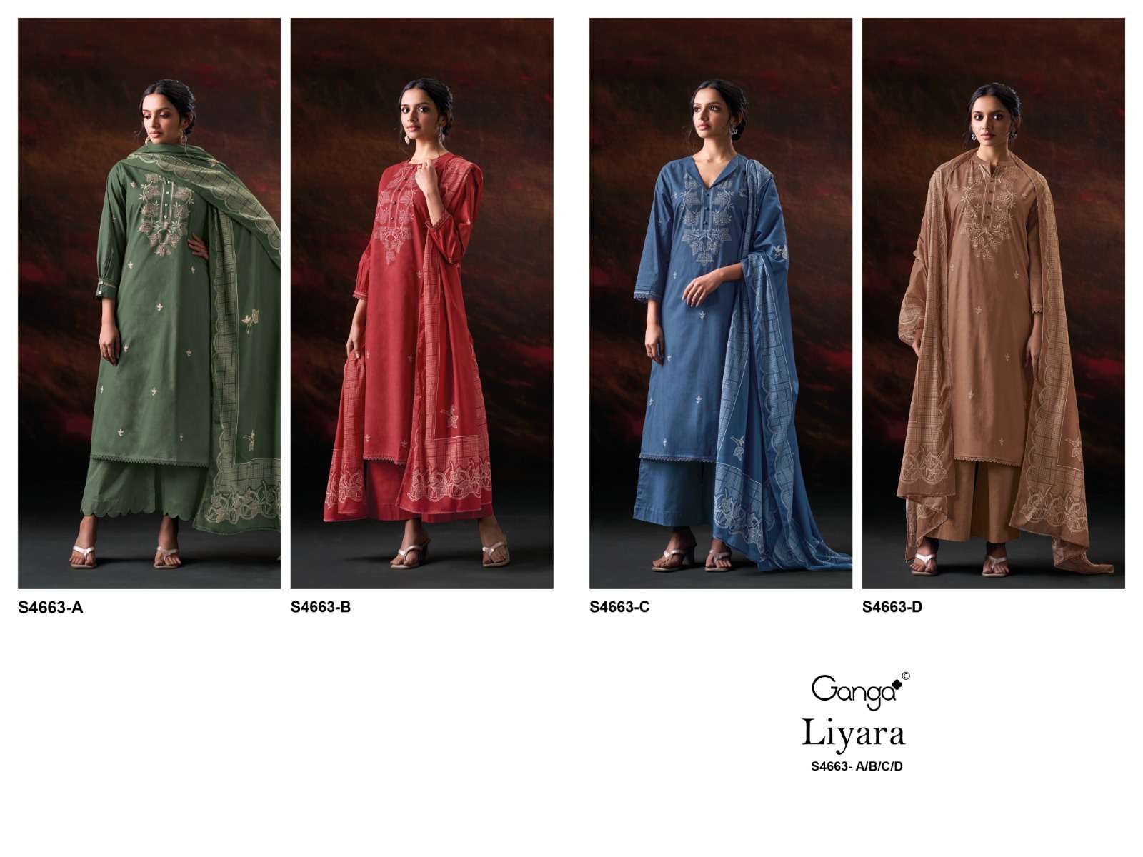 Ganga Fashion Liyara 4663 - Amrah Wholesale