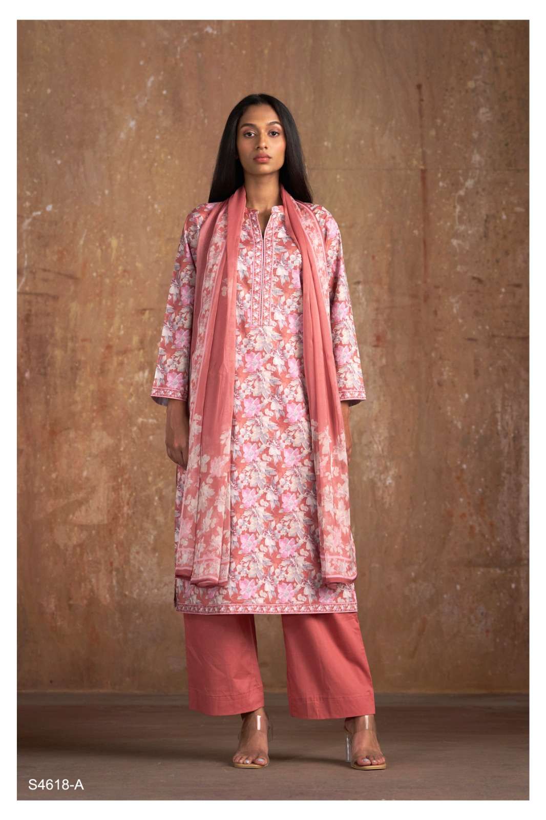 Ganga Fashion Lohita 4618 Cotton Dress Material Wholesale Surat - Amrah Wholesale