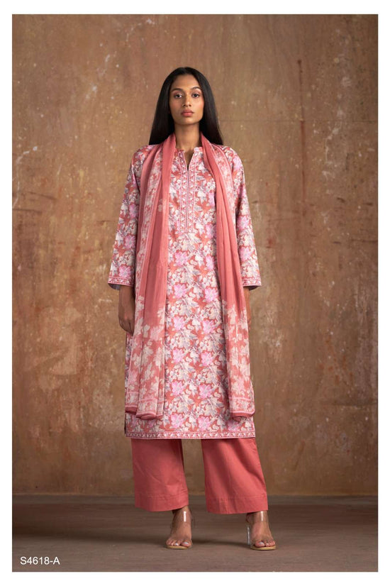 Ganga Fashion Lohita 4618 Cotton Dress Material Wholesale Surat - Amrah Wholesale