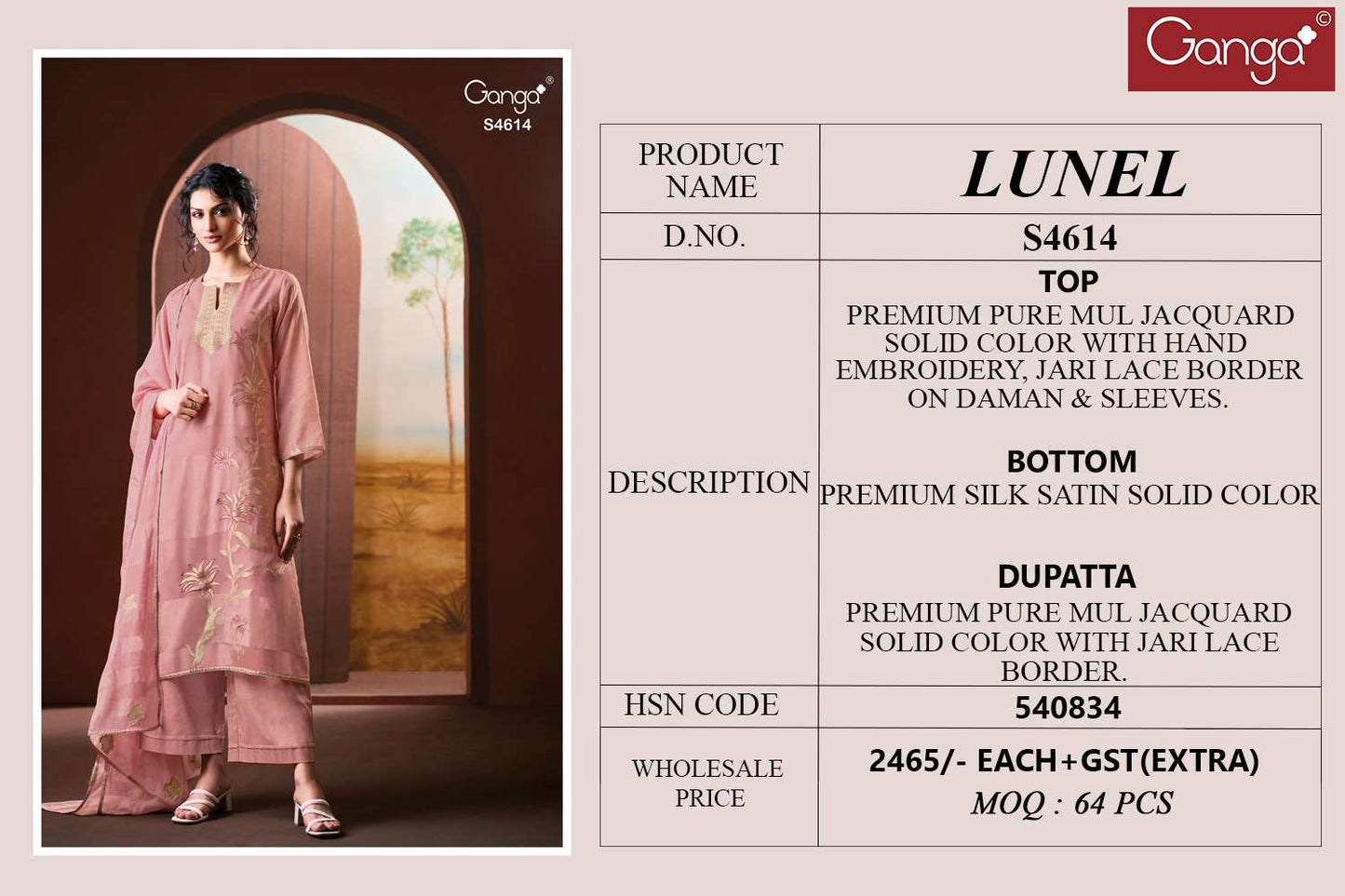 Ganga Fashion Lunel 4614 - Amrah Wholesale