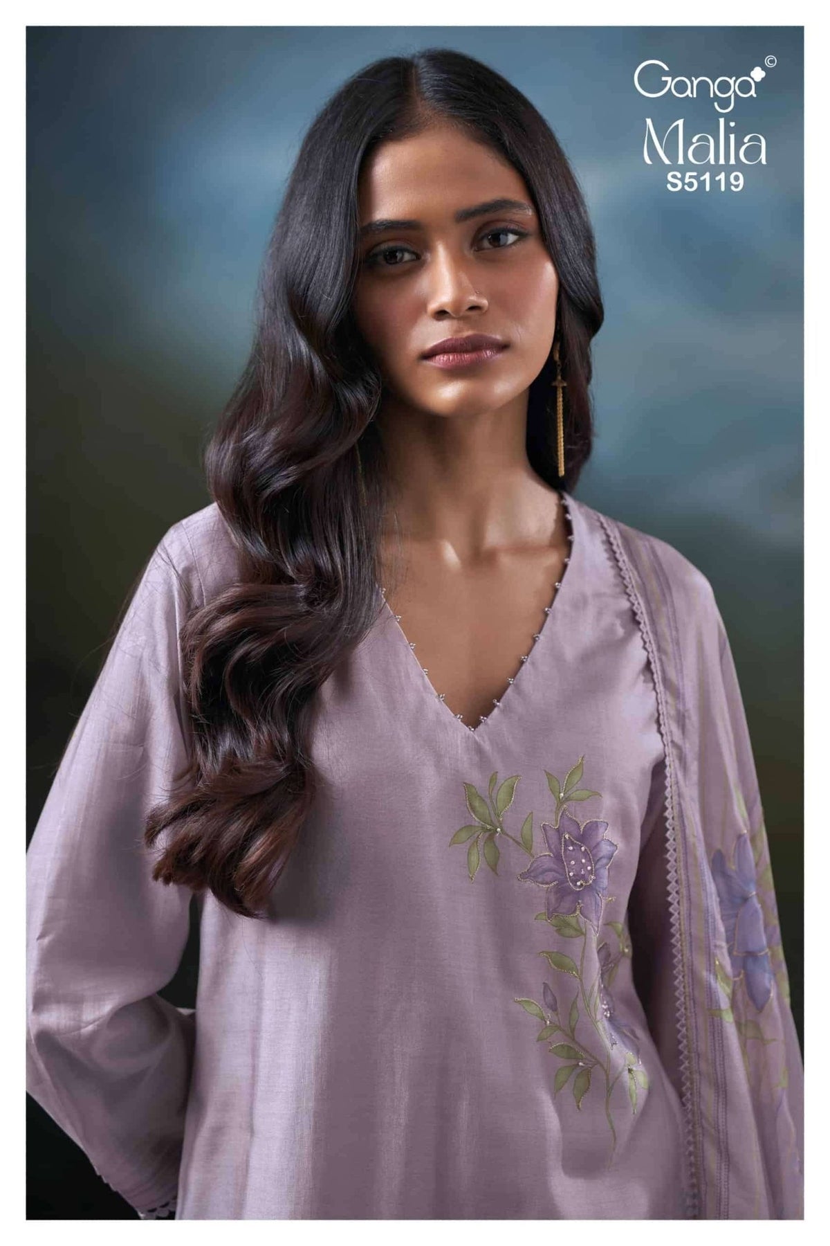 Ganga Fashion Malia 5119 Pure Bemberg Silk Dress Material Wholesale - Amrah Wholesale