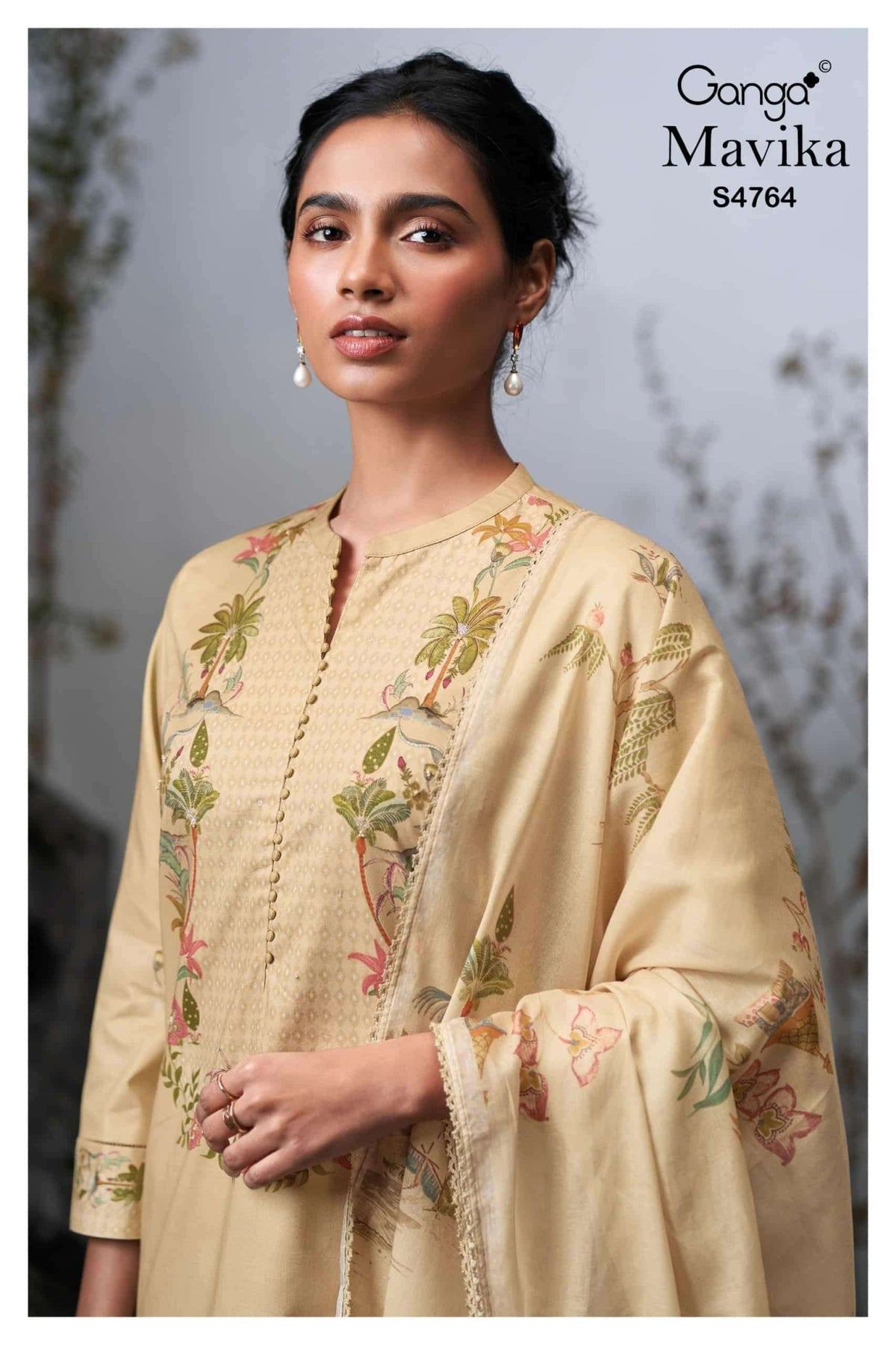 Ganga Fashion Mavika 4764 Premium Cotton Dress Material - Amrah Wholesale