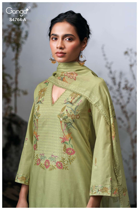 Ganga Fashion Mavika 4764 Premium Cotton Dress Material - Amrah Wholesale