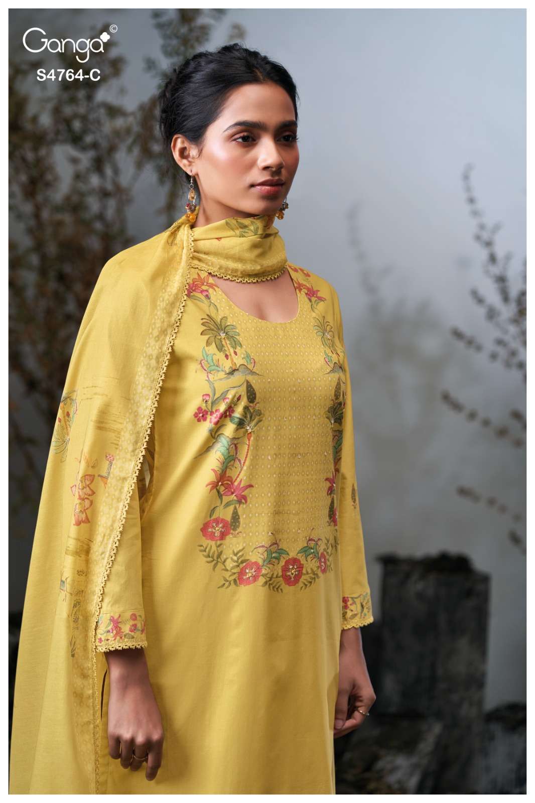 Ganga Fashion Mavika 4764 Premium Cotton Dress Material - Amrah Wholesale