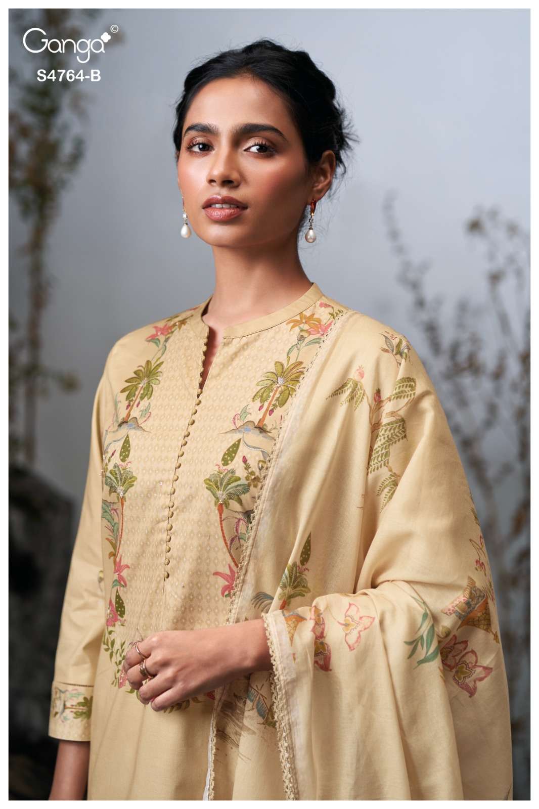 Ganga Fashion Mavika 4764 Premium Cotton Dress Material - Amrah Wholesale