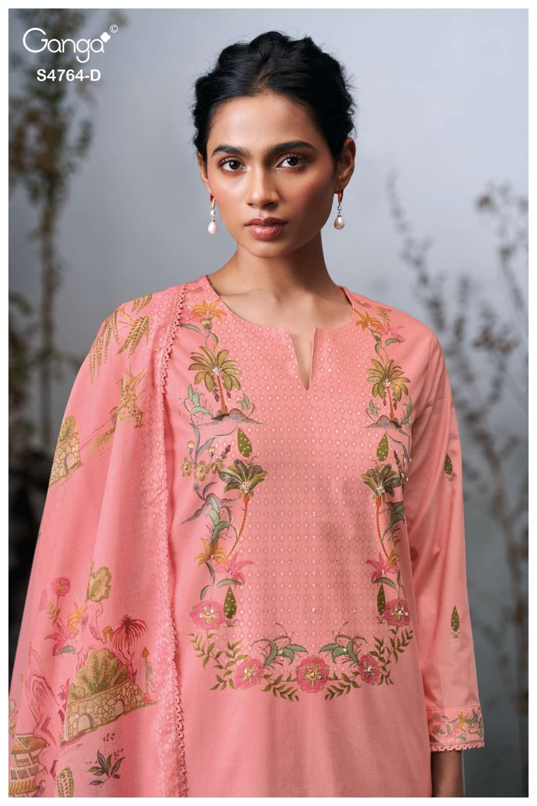Ganga Fashion Mavika 4764 Premium Cotton Dress Material - Amrah Wholesale