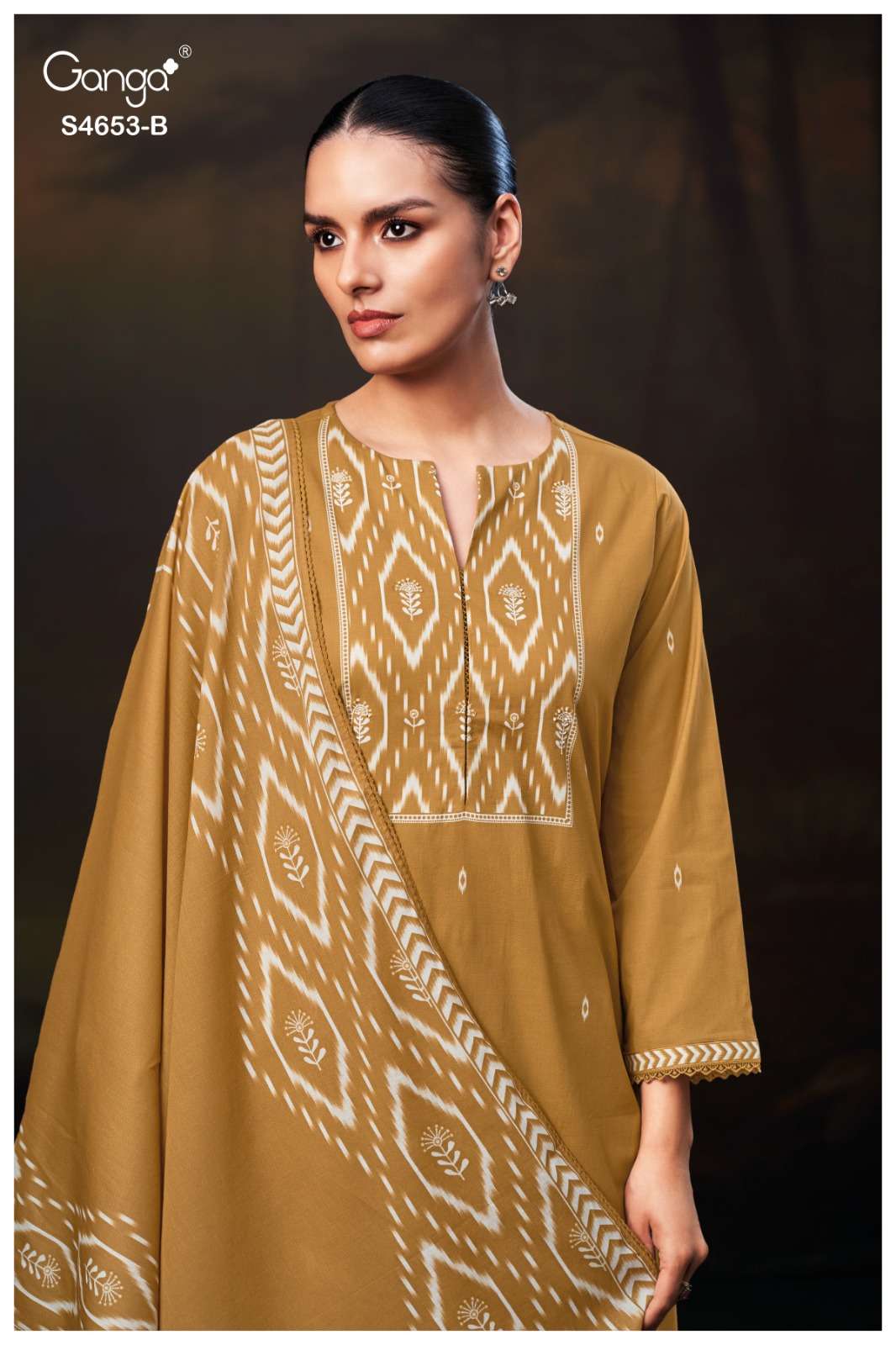 Ganga Fashion Mehrin Cotton Embroidered Dress Material - Amrah Wholesale