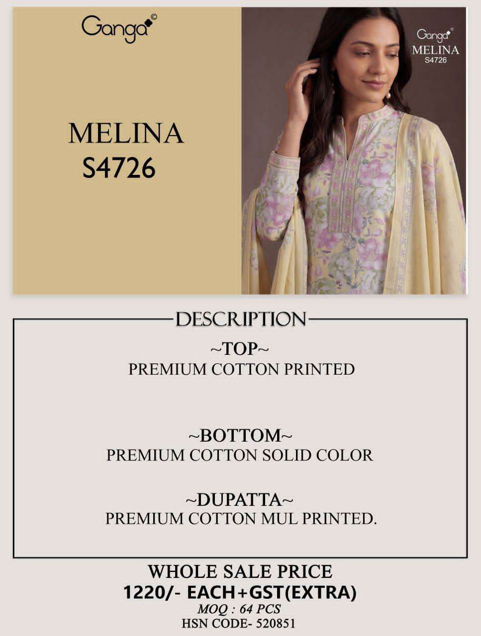 Ganga Fashion Melina 4726 - Amrah Wholesale