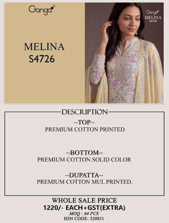 Ganga Fashion Melina 4726 - Amrah Wholesale