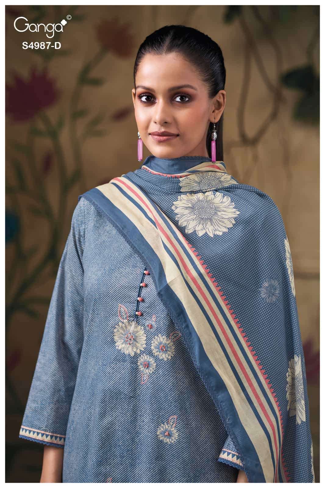 Ganga Fashion Meliora 4987 Premium Cotton Dress Material