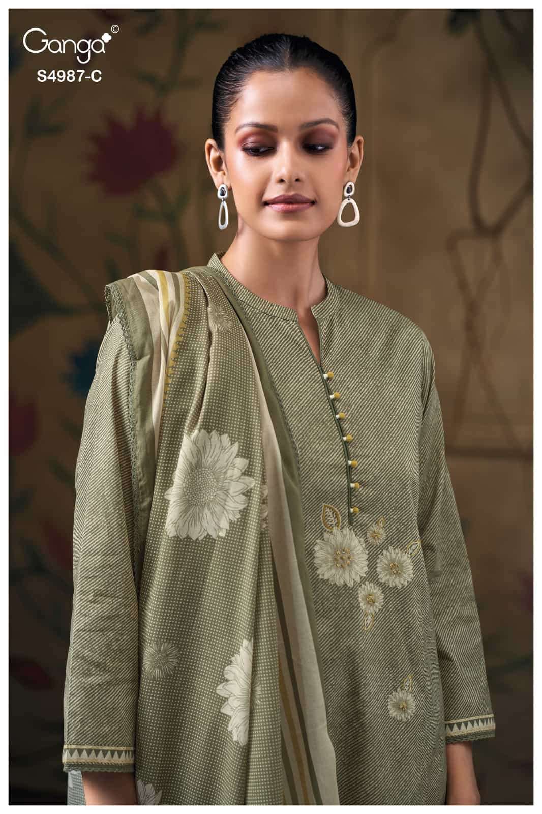 Ganga Fashion Meliora 4987 Premium Cotton Dress Material