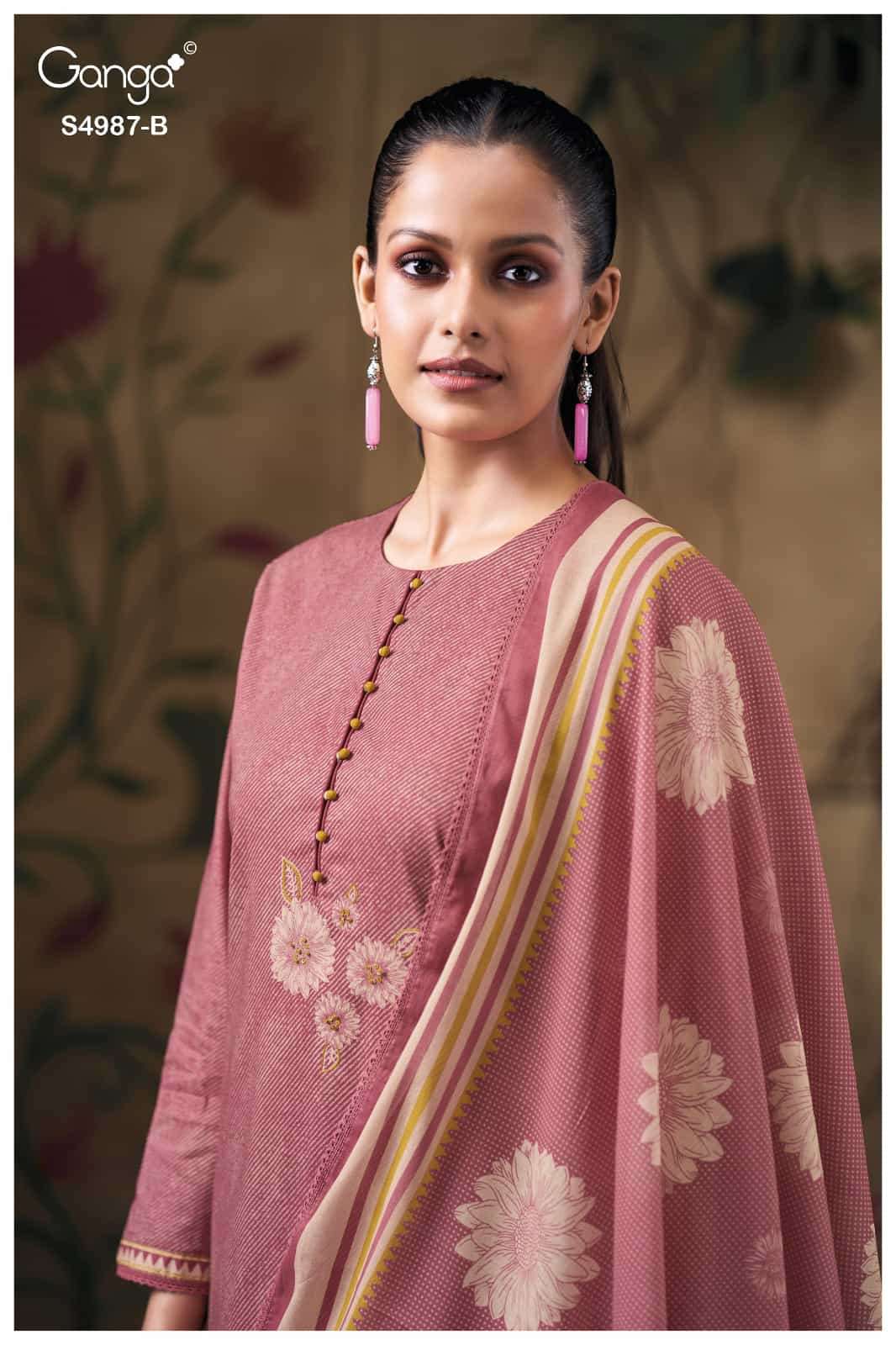 Ganga Fashion Meliora 4987 Premium Cotton Dress Material