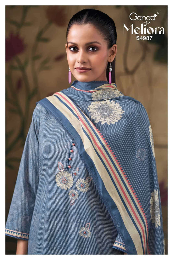 Ganga Fashion Meliora 4987 Premium Cotton Dress Material