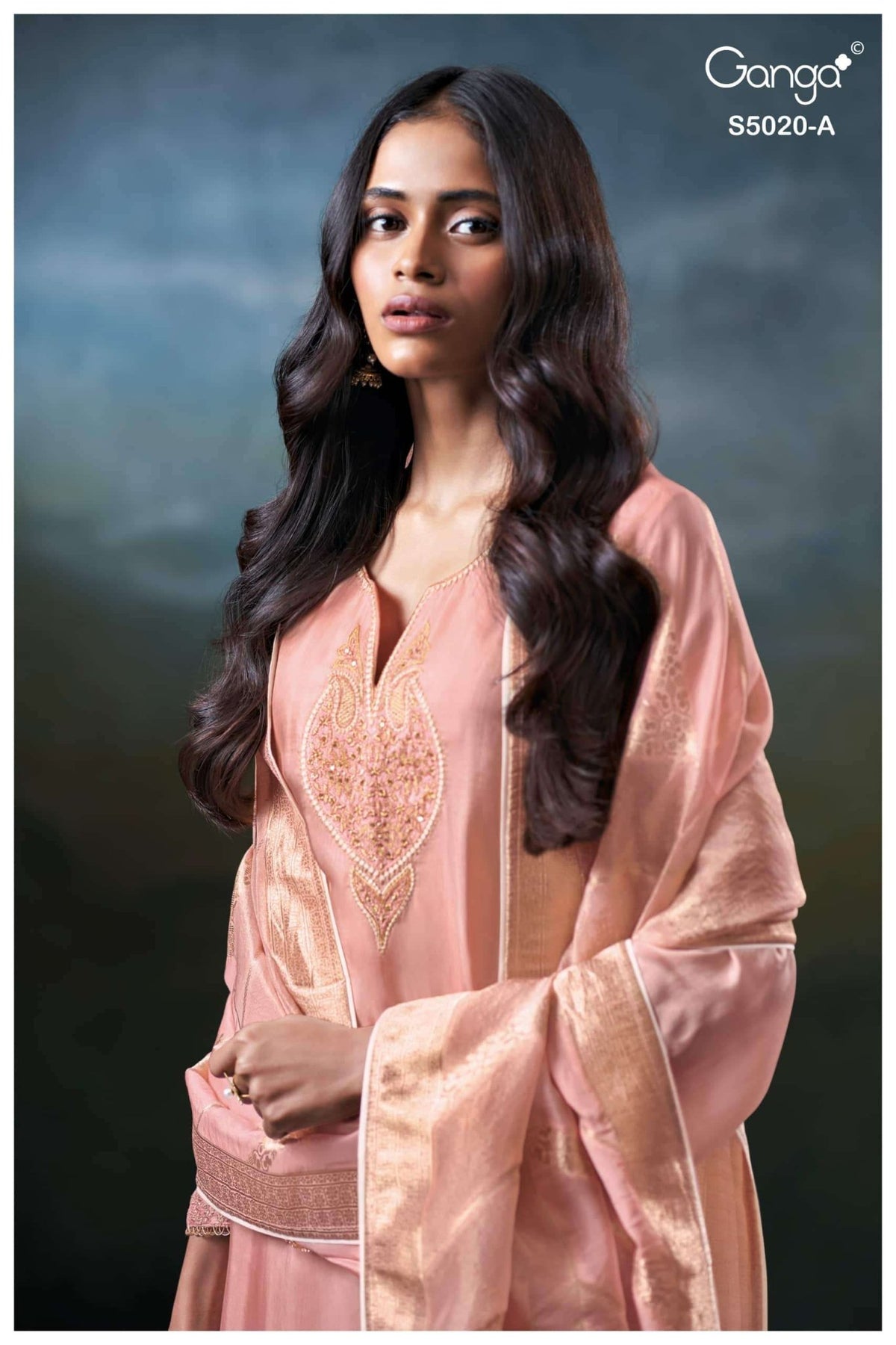Ganga Fashion Meloni 5020 Premium Bemberg Silk Dress Material - Amrah Wholesale