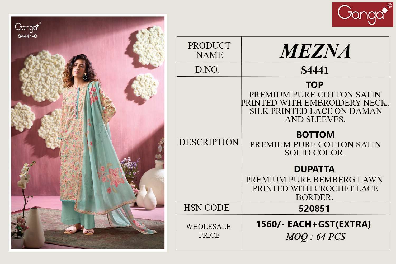 Ganga Fashion Mezna 4441